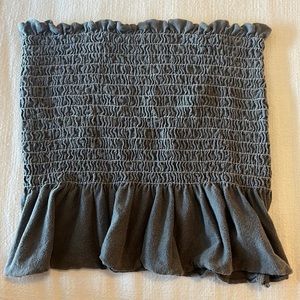 UO grey rouched tube top